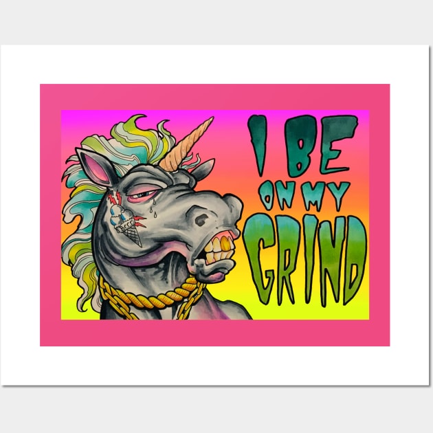 Unicorn Grind Wall Art by TimPangburn